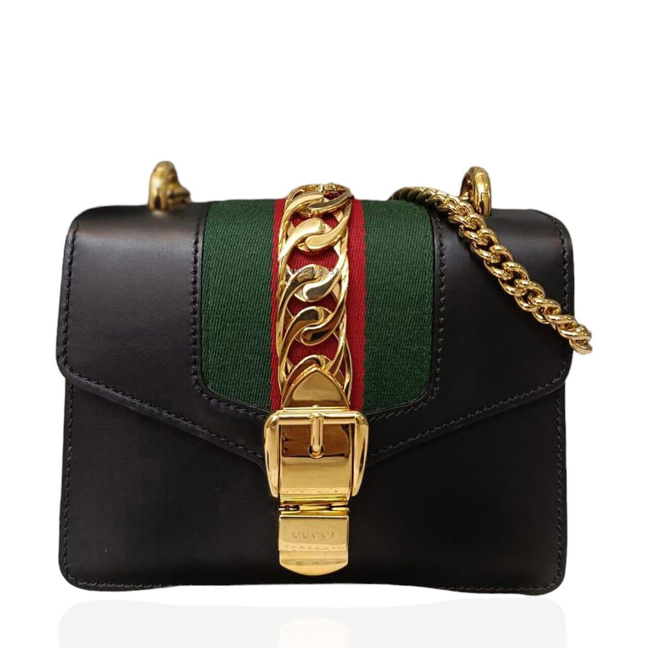 tas sling bag Gucci Sylvie Mini Black GHW Sling Bag Tinkerlust